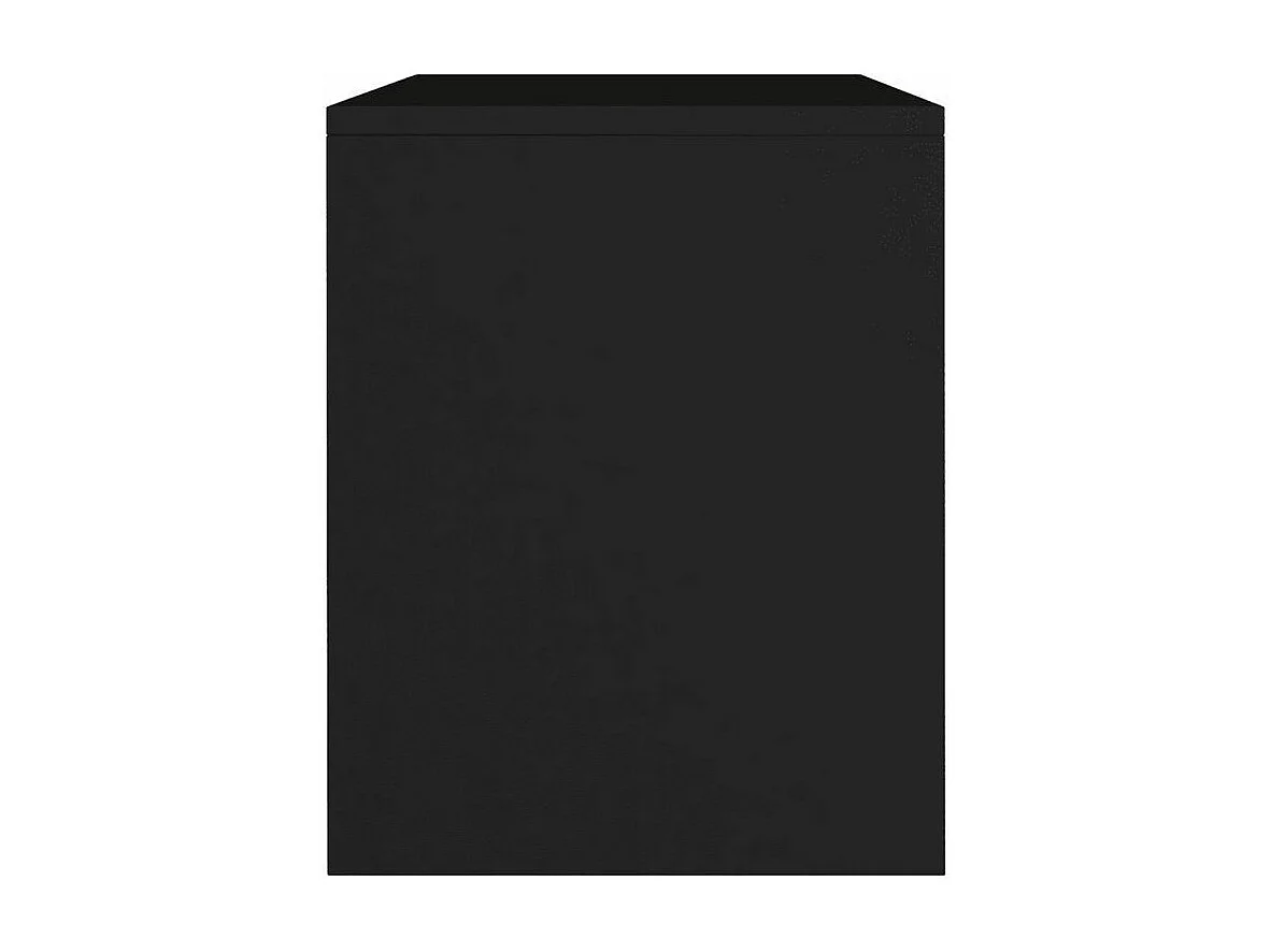 Table de chevet 2 étagères bois noir Fefi