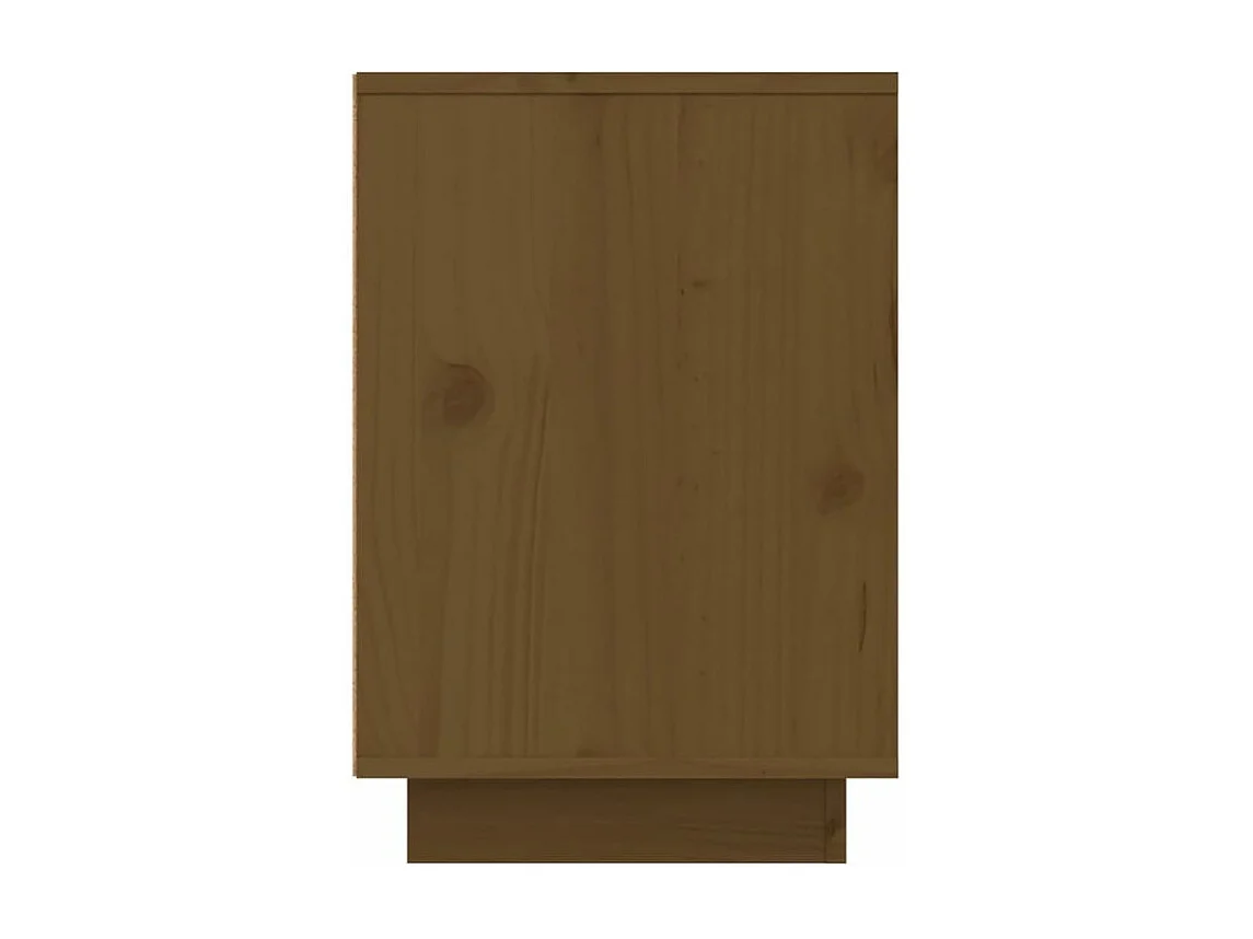 Tables de chevet 2pcs Marron miel 50x34x50 Bois de pin massif