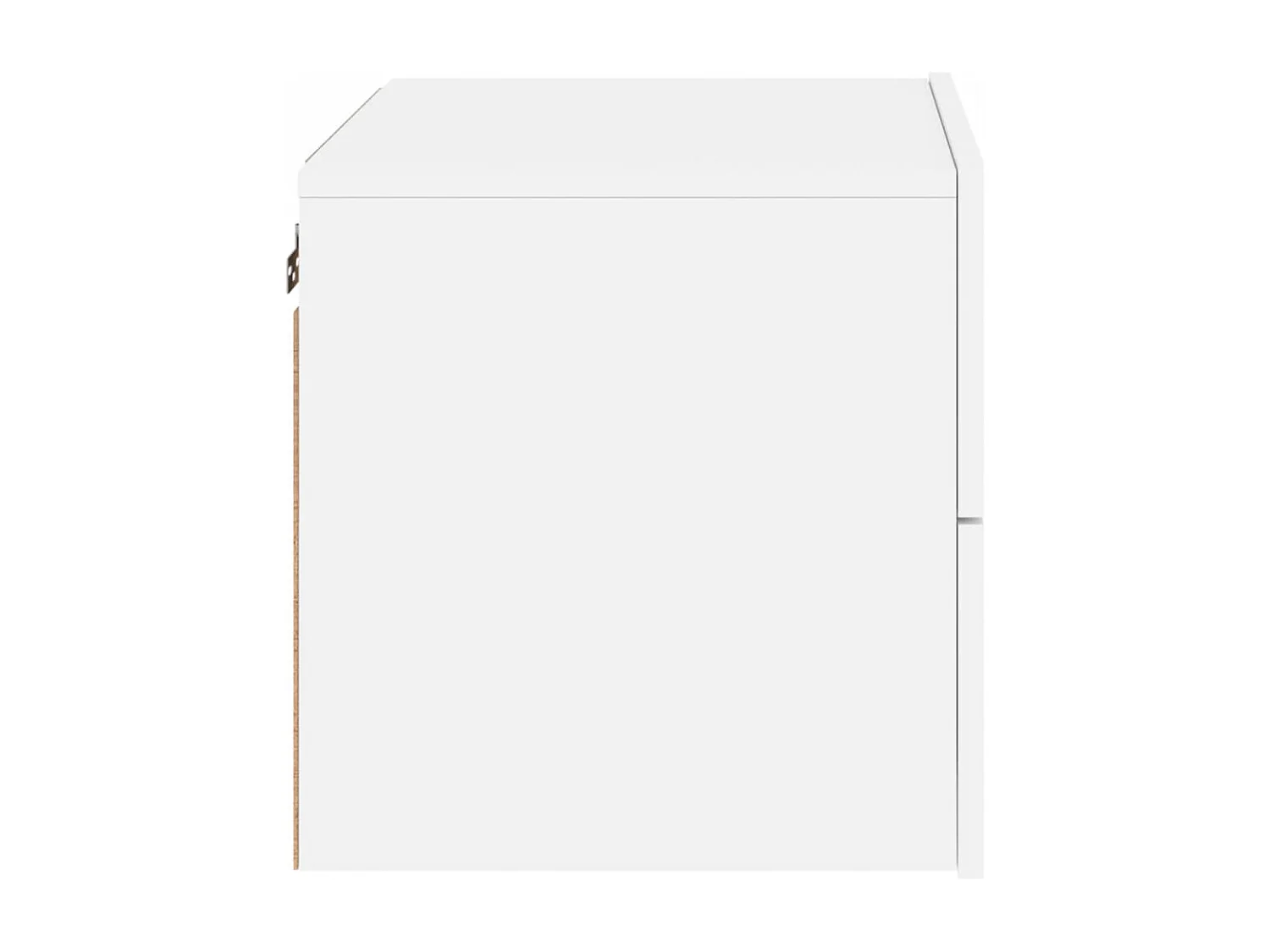 Table de chevet murale avec lumières LED blanc