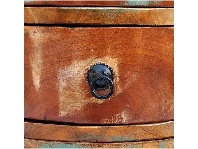 Table de chevet 3 tiroirs bois recyclé Moust