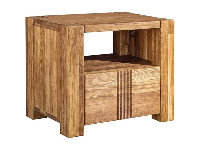 Meuble en bois de chêne massif 1 tiroir Valoria 53cm
