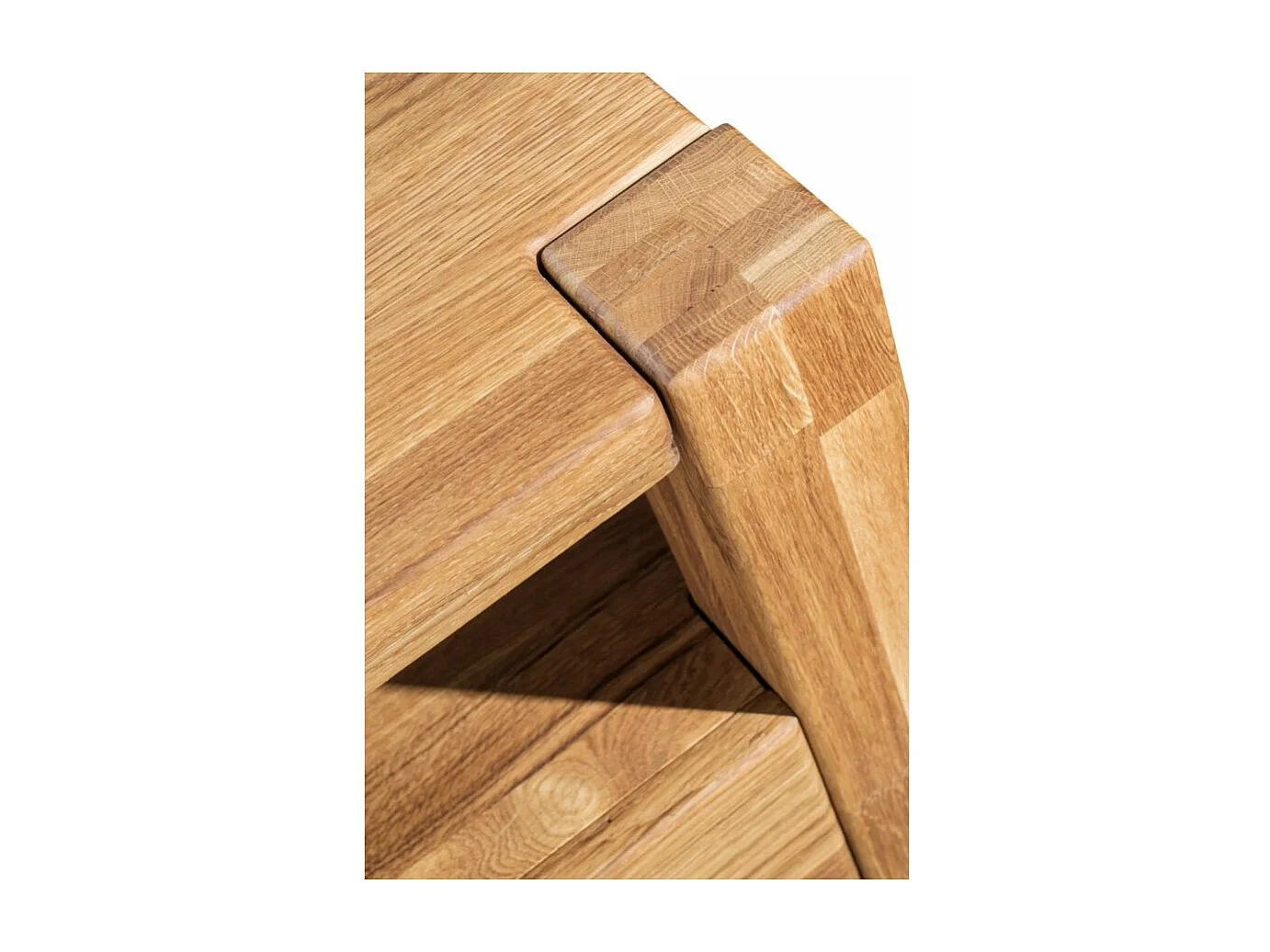 Massief eikenhouten meubel met 1 lade Valoria 53 cm