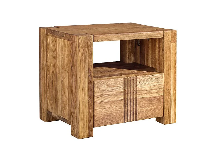 Meuble en bois de chêne massif 1 tiroir Valoria 53cm