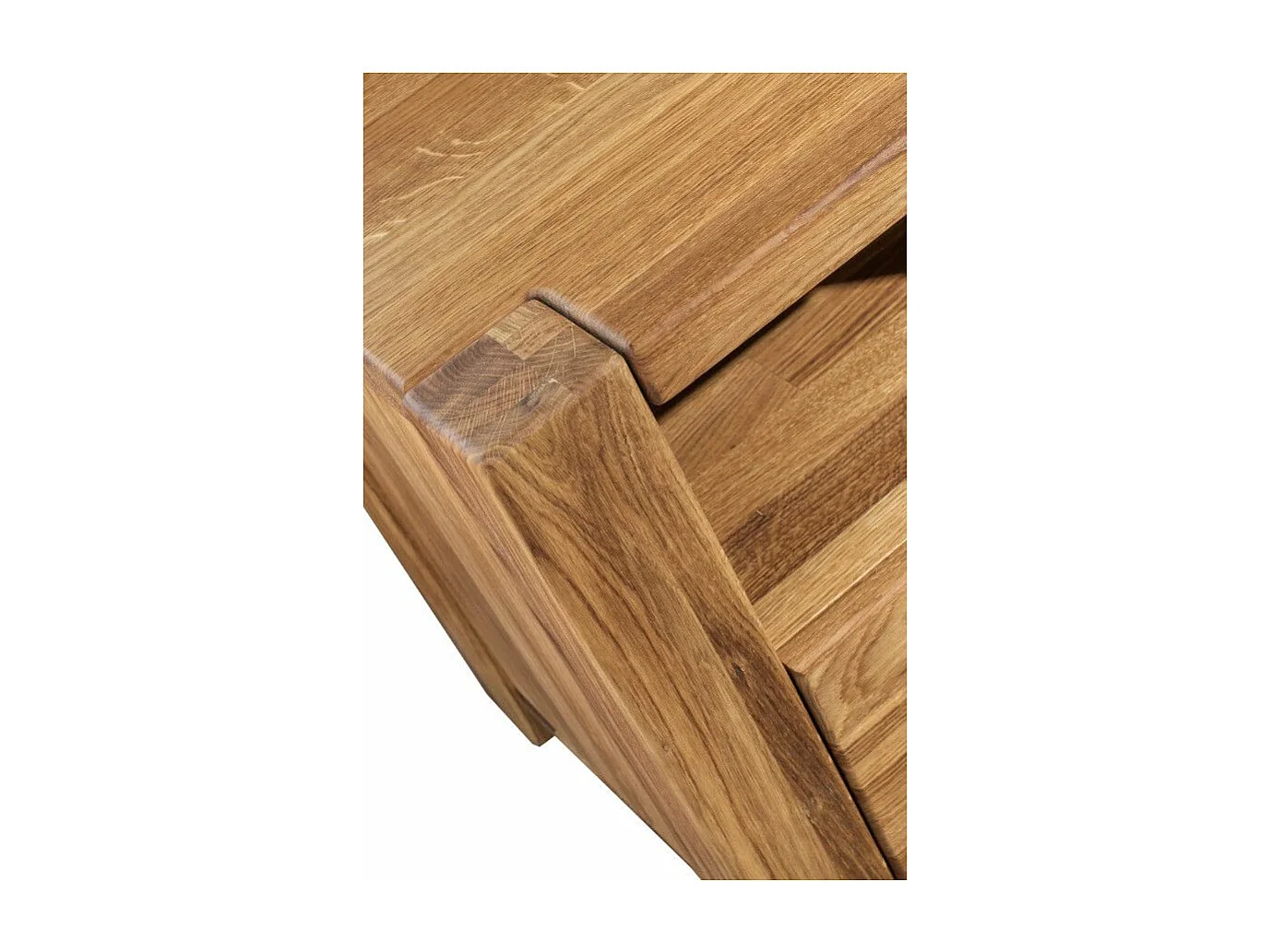 Mueble de madera maciza de roble con 1 cajón Valoria 53 cm