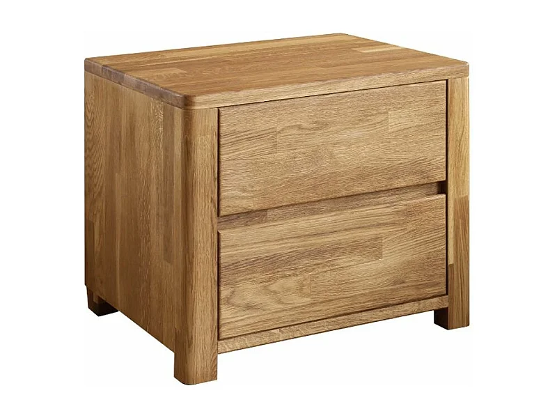 Meuble en bois de chêne massif 2 tiroirs Eliza