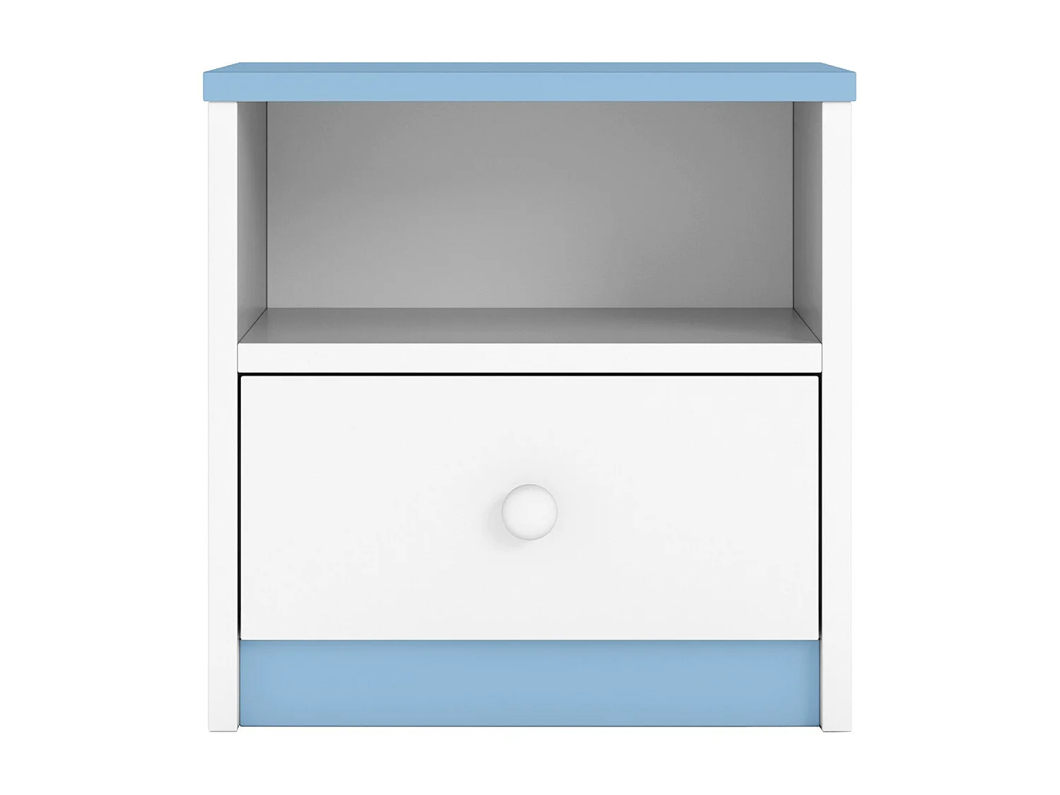 Chevet blanc et bleu Drimy