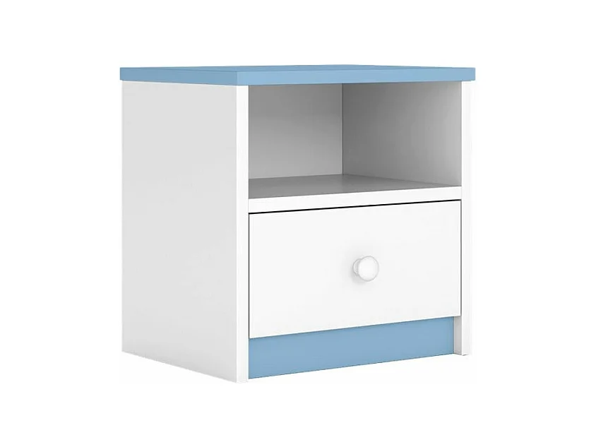 Chevet blanc et bleu Drimy