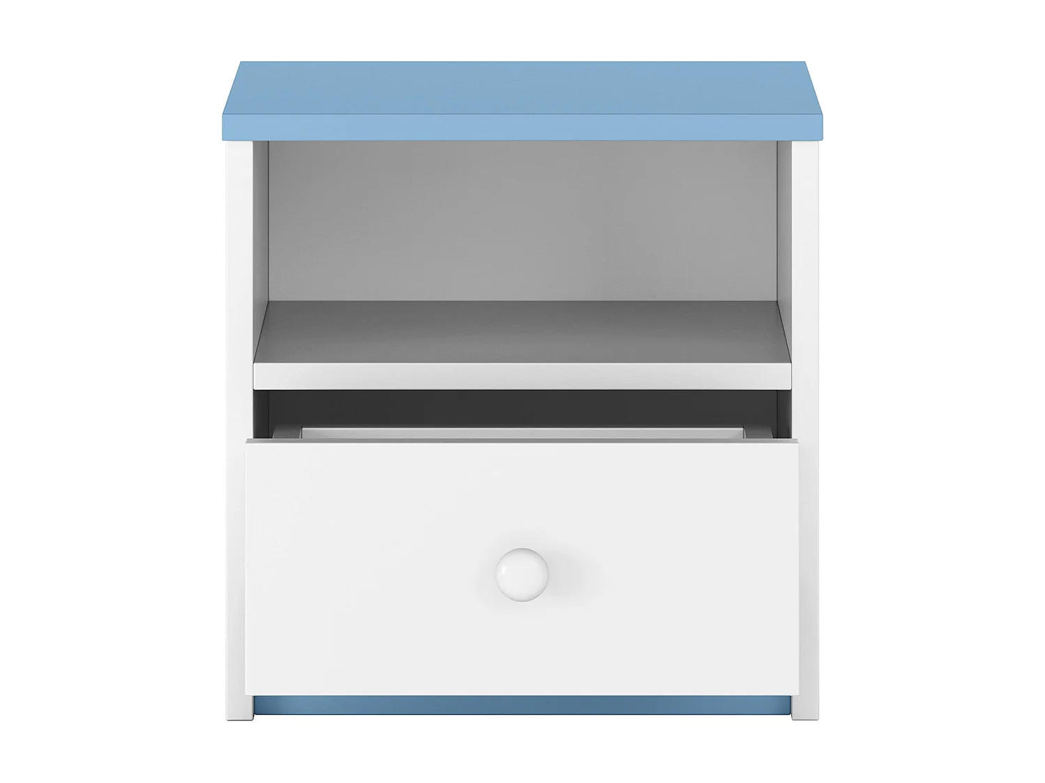 Chevet blanc et bleu Drimy