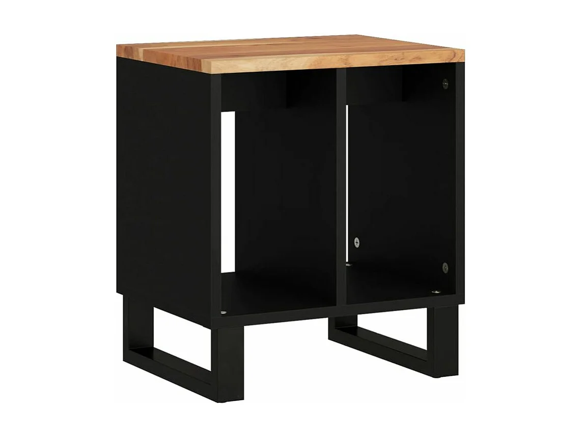 Table d'appoint 40x31x46 Bois d'acacia solide et d'ingénierie