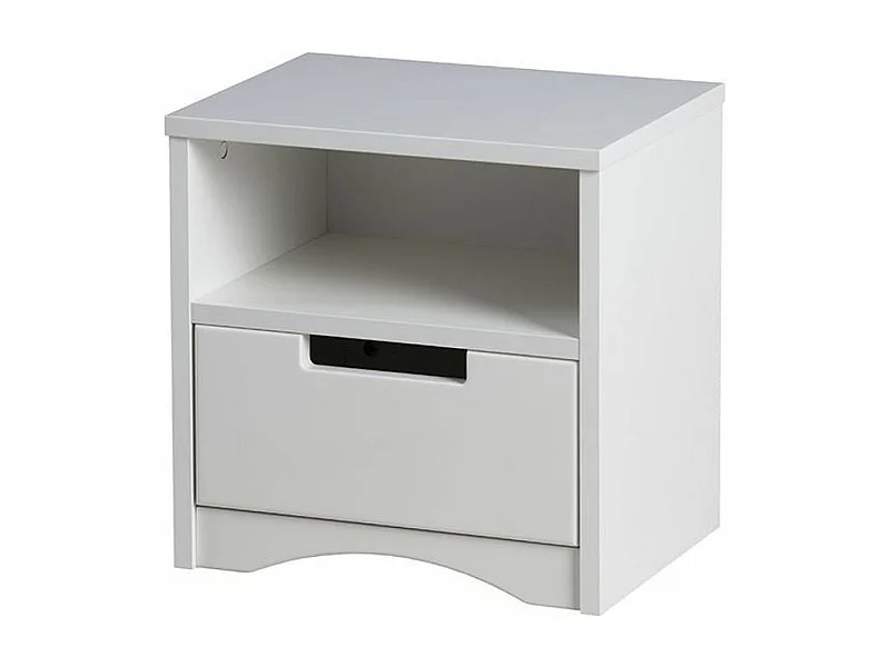 Mesita de noche Klaky blanca