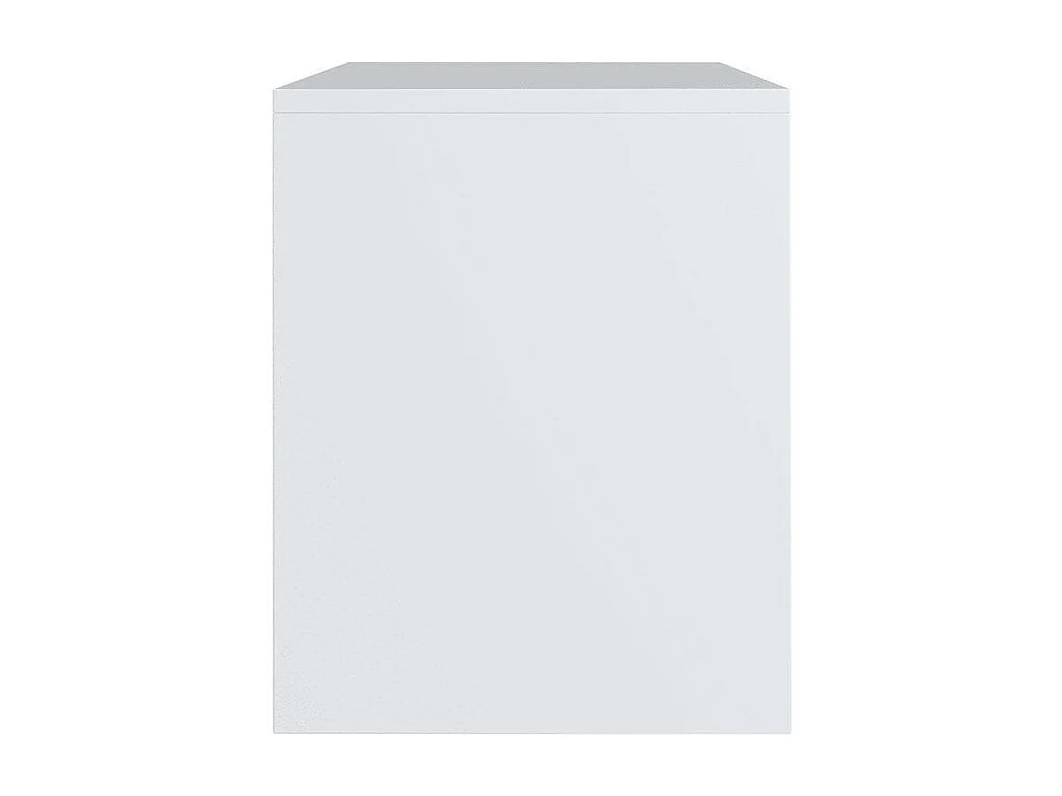 Table de chevet 2 étagères bois blanc Fefi