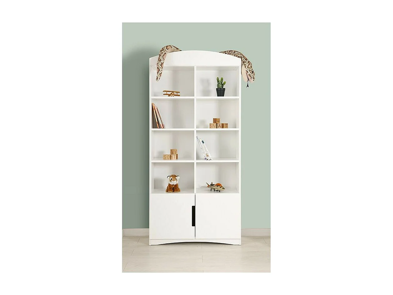 Bibliothèque blanche Klaky 90cm