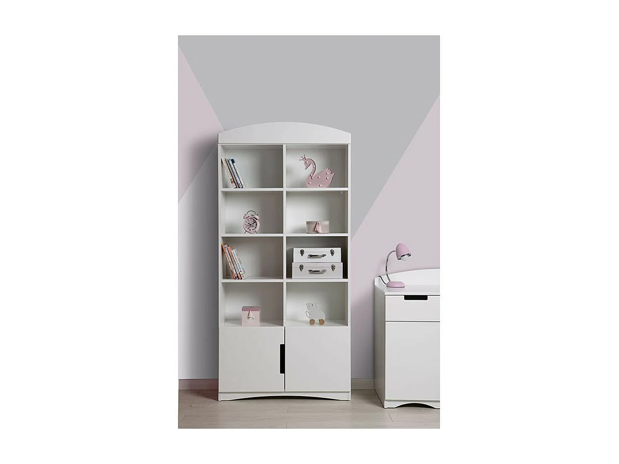 Bibliothèque blanche Klaky 90cm