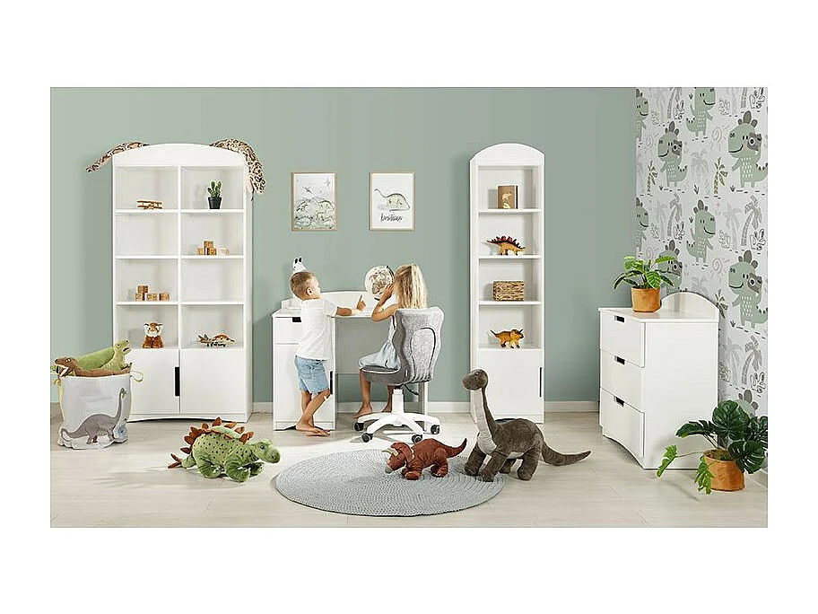 Bibliothèque blanche Klaky 90cm