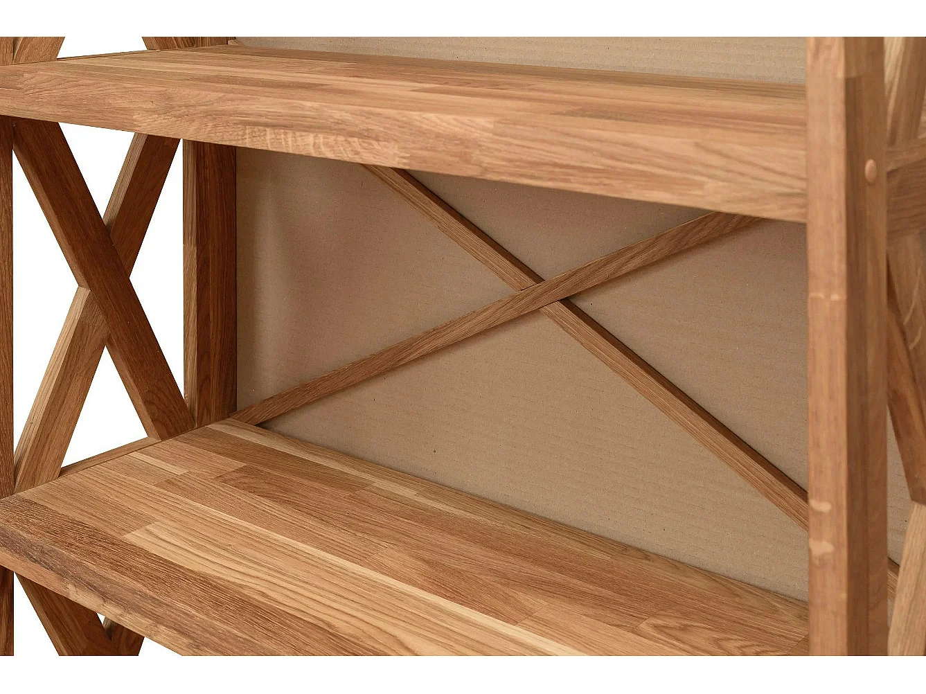 Bibliothèque en chêne massif Desira 79cm