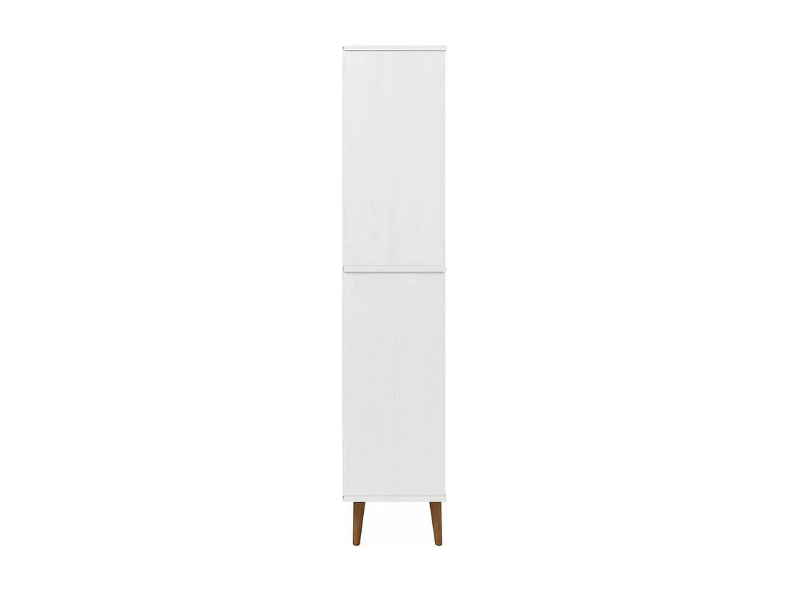 Bibliothèque MOLDE Blanc 85x35x170,5 Bois massif de pin