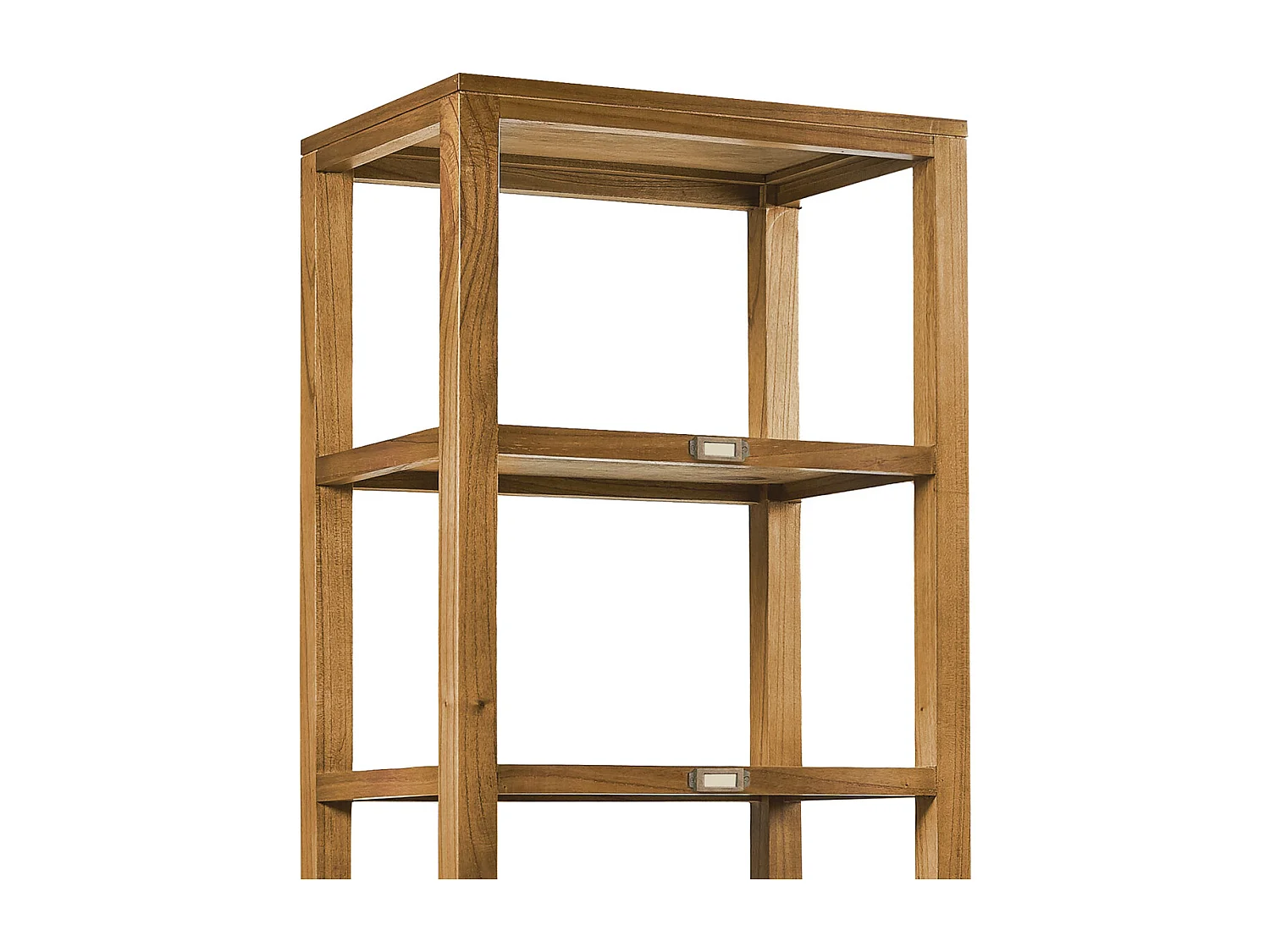 Librería Mindy madera maciza clara 2 cajones 4 estantes Zandhu 60 cm