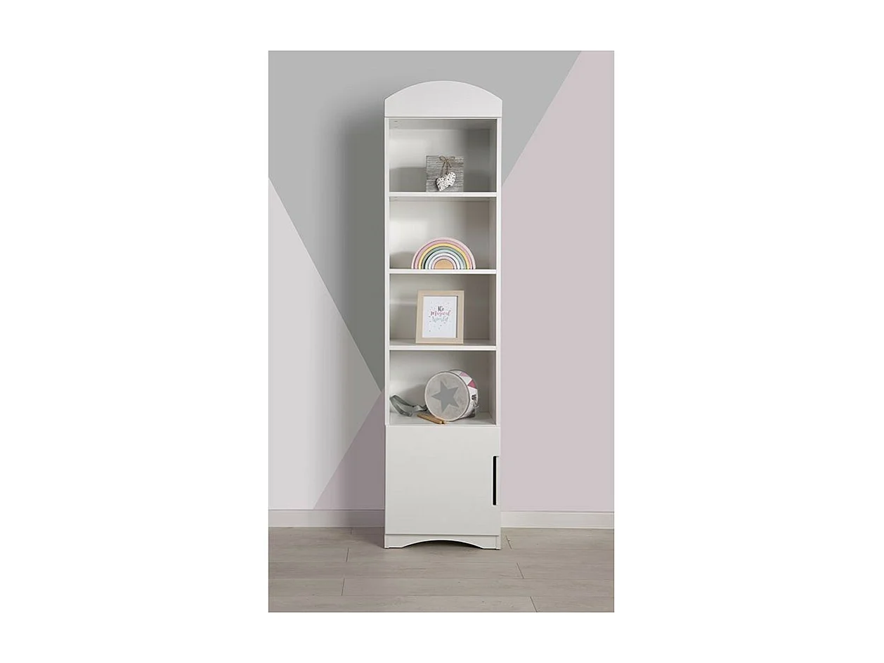 Bibliothèque blanche Klaky 46cm