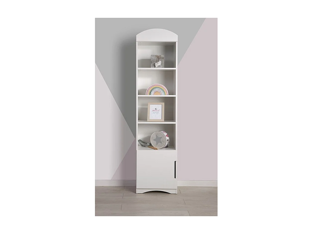 Bibliothèque blanche Klaky 46cm