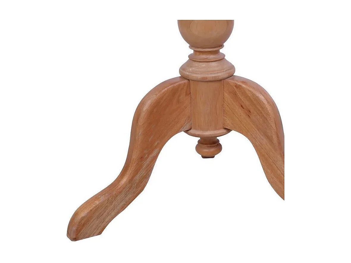 Table d'appoint ronde acajou massif clair Udyl