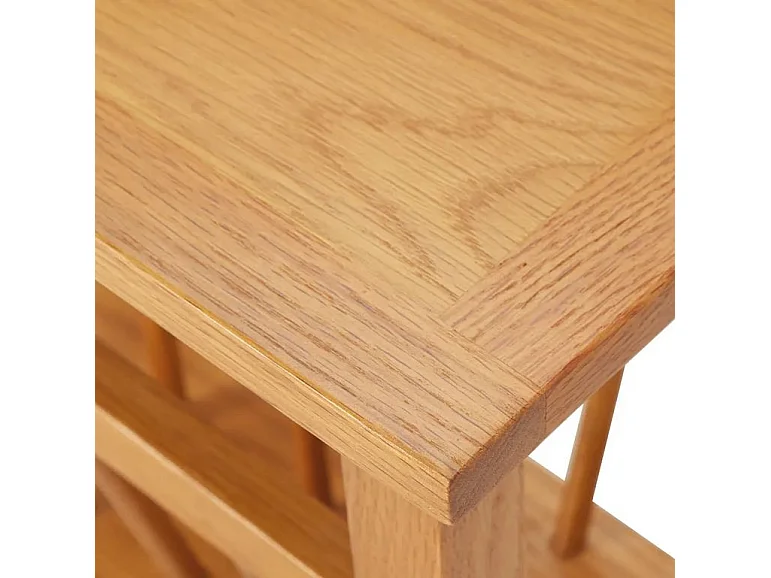 Table d'appoint à revues chêne massif clair Odero H 42cm