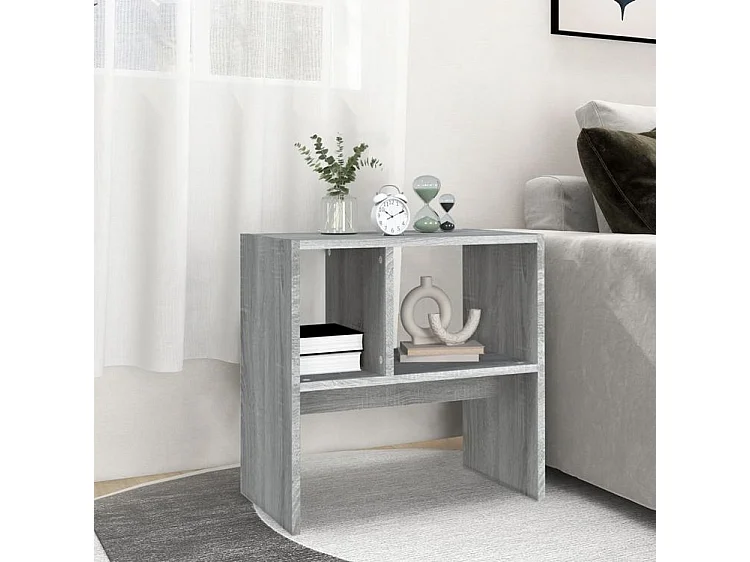 Table d'appoint Sonoma gris 50x30x50 Bois d'ingénierie