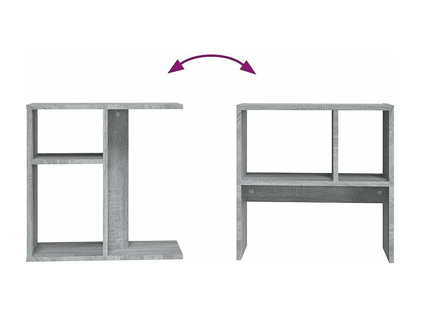 Table d'appoint Sonoma gris 50x30x50 Bois d'ingénierie