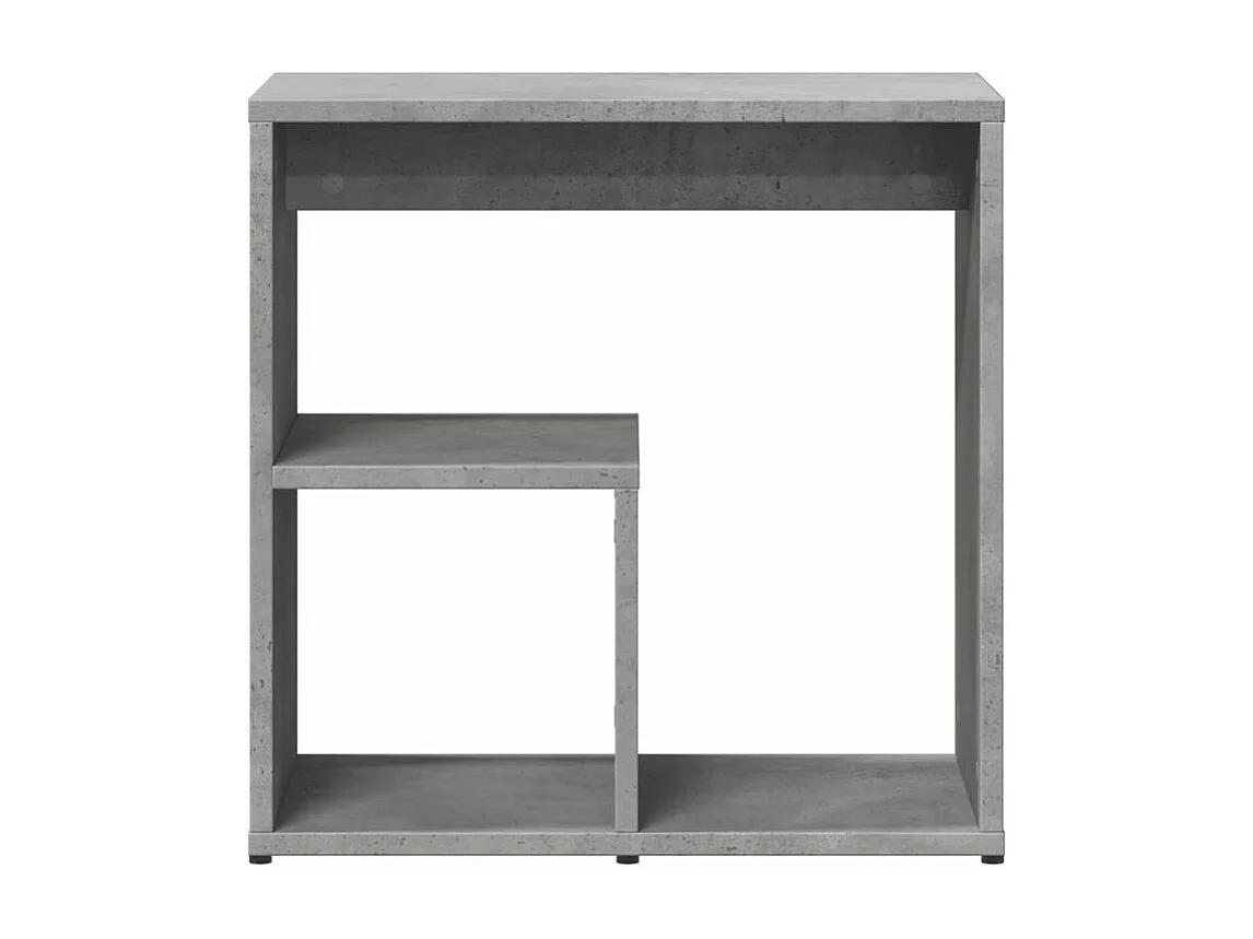 Tables d'appoint 2 pcs gris béton 50x30x50 bois d'ingénierie