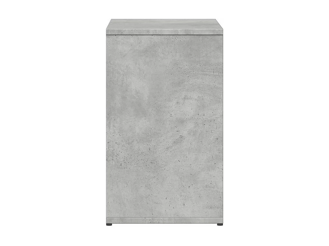 Tables d'appoint 2 pcs gris béton 50x30x50 bois d'ingénierie