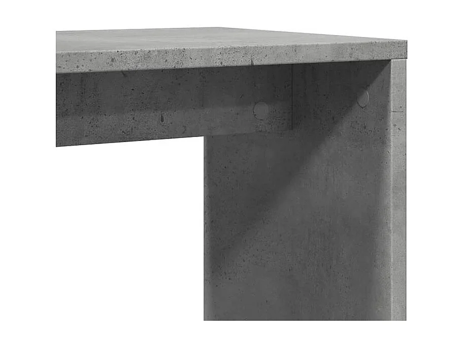 Tables d'appoint 2 pcs gris béton 50x30x50 bois d'ingénierie