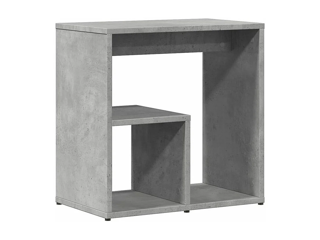 Tables d'appoint 2 pcs gris béton 50x30x50 bois d'ingénierie