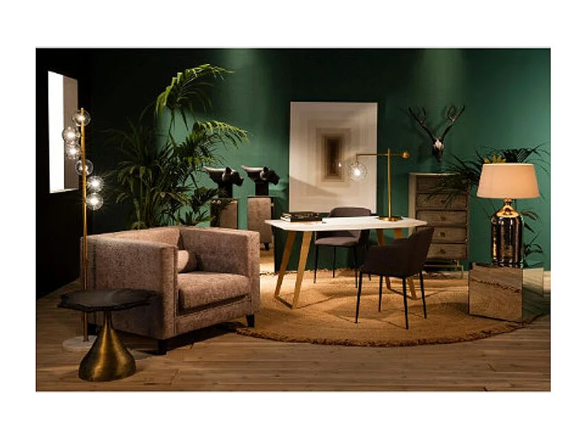 Table d'appoint miroir argenté Timon L 45cm