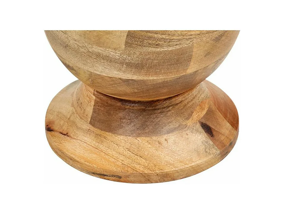 Table d'appoint ronde manguier massif clair Didal