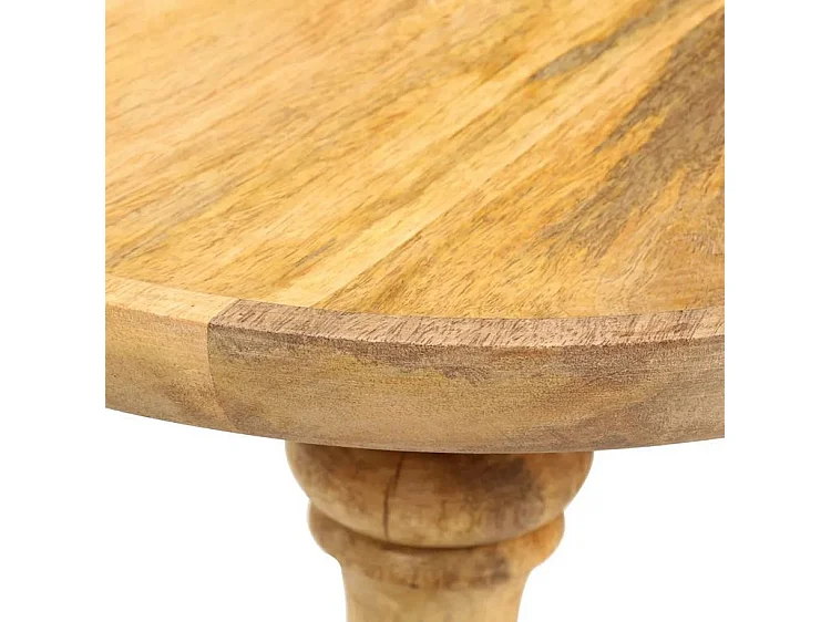 Table d'appoint ronde manguier massif clair Didal