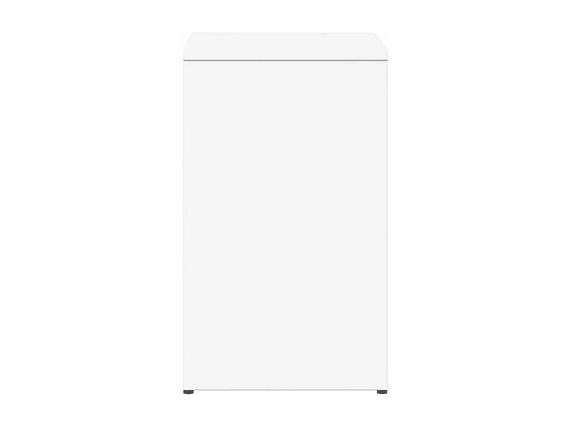 Table d'appoint blanc 50x30x50 bois d’ingénierie