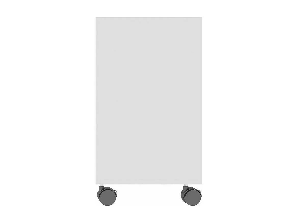 Table d'appoint sur roulettes bois blanc Salem