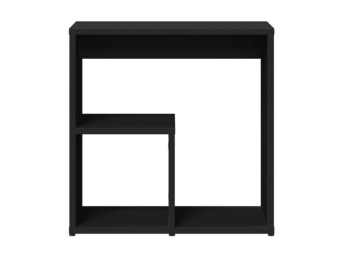 Tables d'appoint 2 pcs noir 50x30x50 bois d’ingénierie