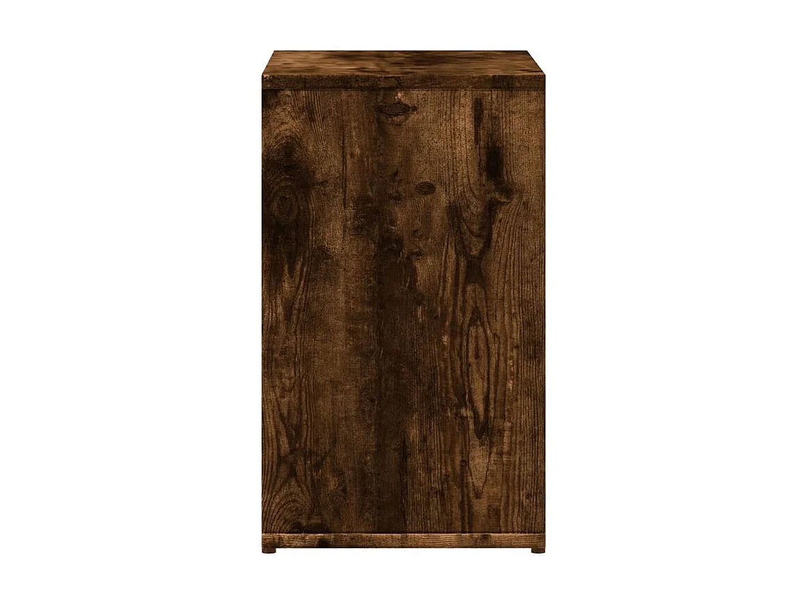 Tables d'appoint 2 pcs chêne fumé 50x30x50 bois d'ingénierie