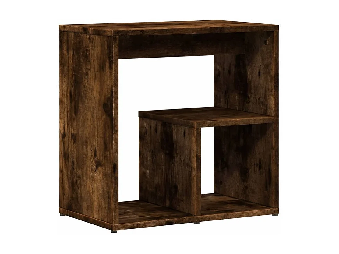 Tables d'appoint 2 pcs chêne fumé 50x30x50 bois d'ingénierie