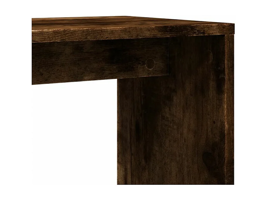 Tables d'appoint 2 pcs chêne fumé 50x30x50 bois d'ingénierie