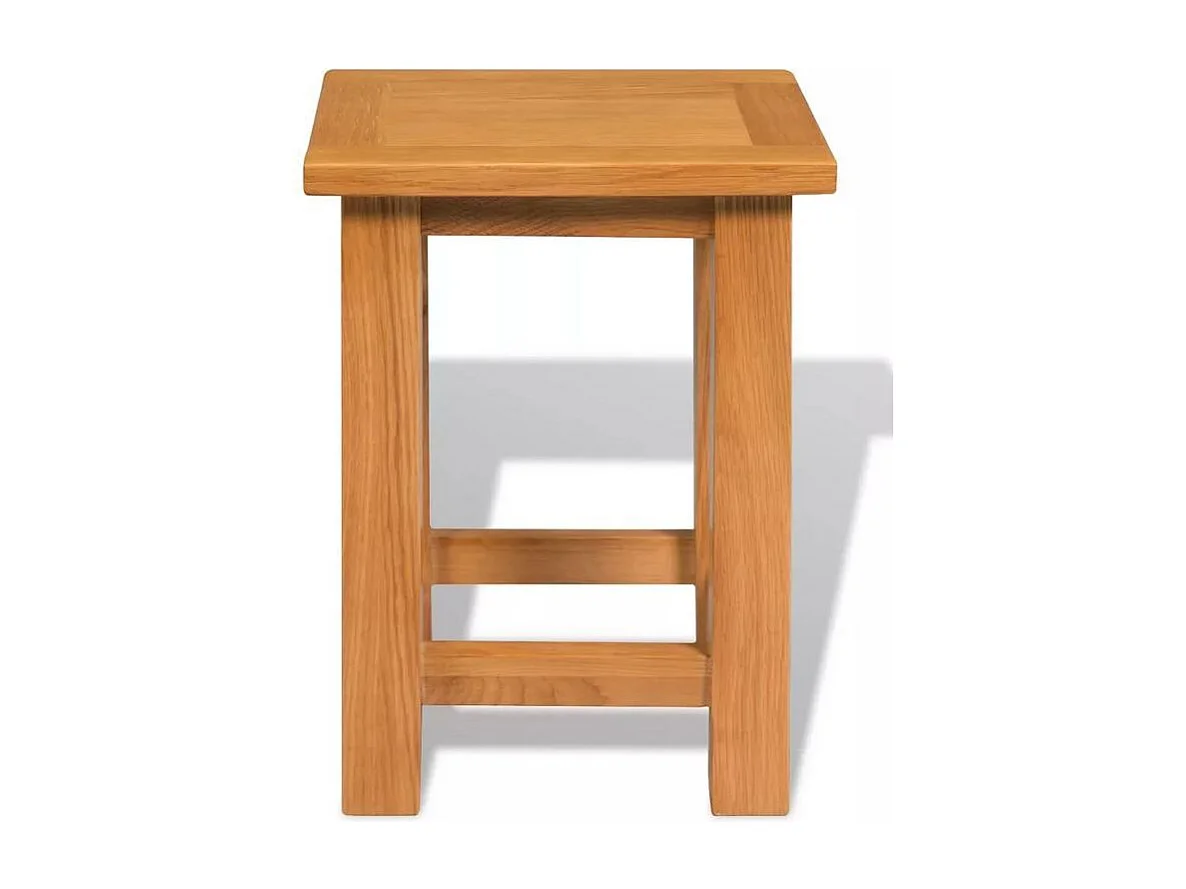 Table d'appoint chêne massif clair Odero H 37cm