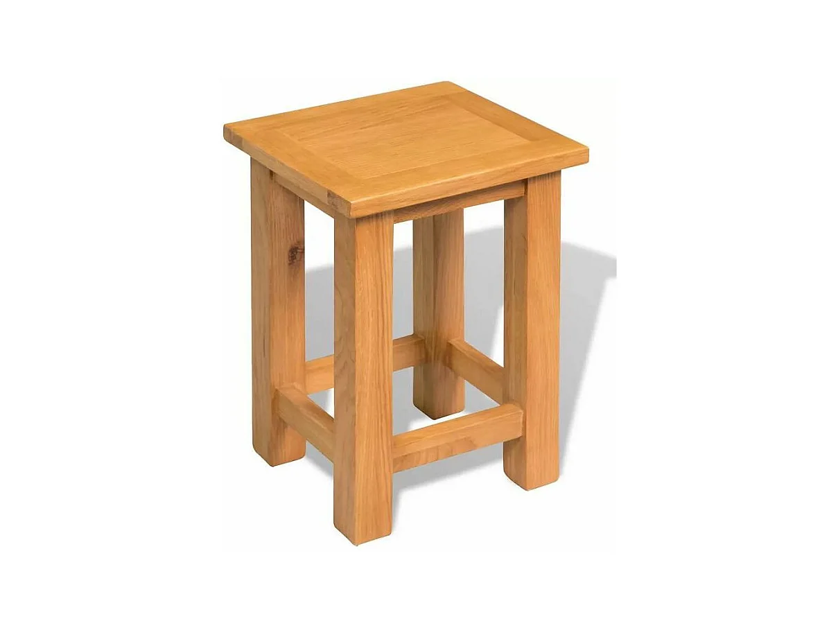 Table d'appoint chêne massif clair Odero H 37cm