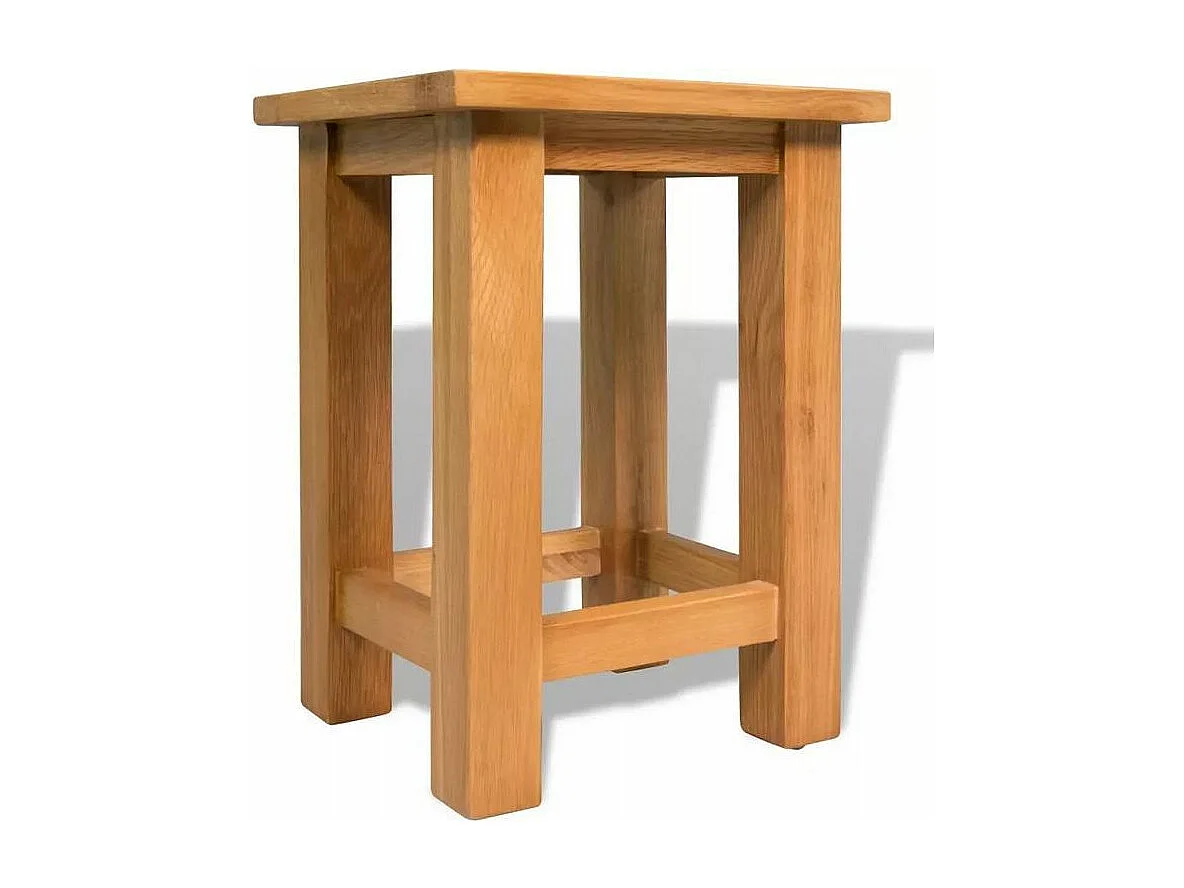 Table d'appoint chêne massif clair Odero H 37cm