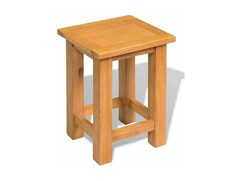 Table d'appoint chêne massif clair Odero H 37cm