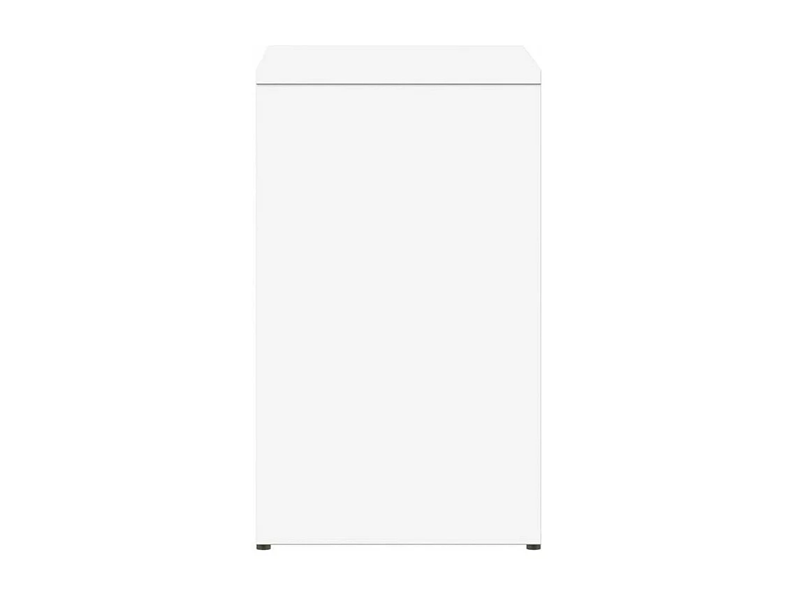 Tables d'appoint 2 pcs blanc 50x30x50 bois d’ingénierie