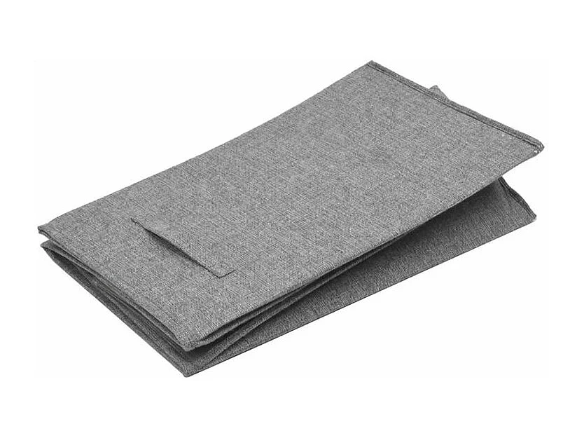 Panier à linge pliable Gris 51x34,5x59 Tissu en faux lin