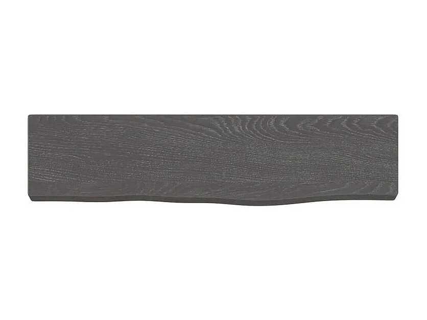 Étagère murale marron foncé 40x10x2 bois chêne massif traité