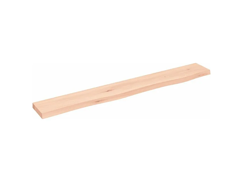 Étagère murale 80x10x2 bois de chêne massif non traité