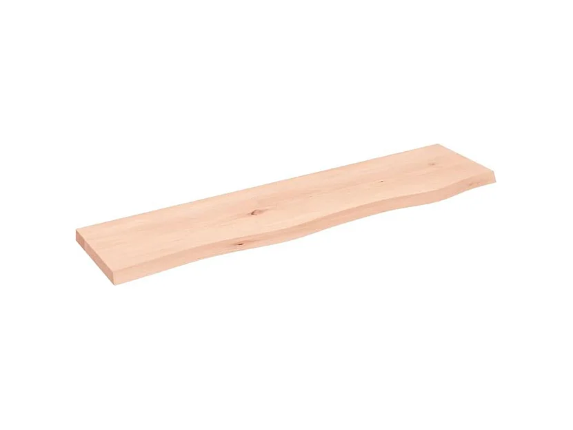 Étagère murale 80x20x2 bois de chêne massif non traité