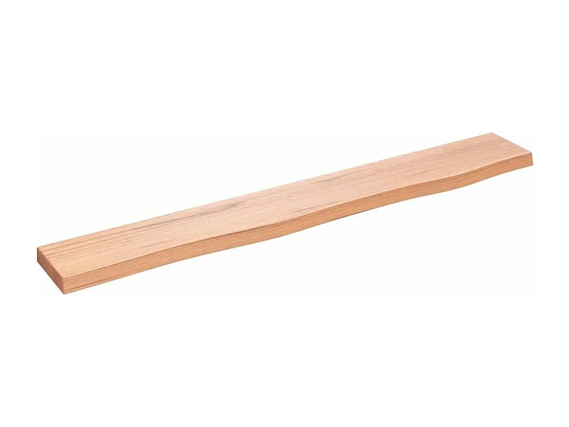 Étagère murale marron clair 80x10x2 bois chêne massif traité